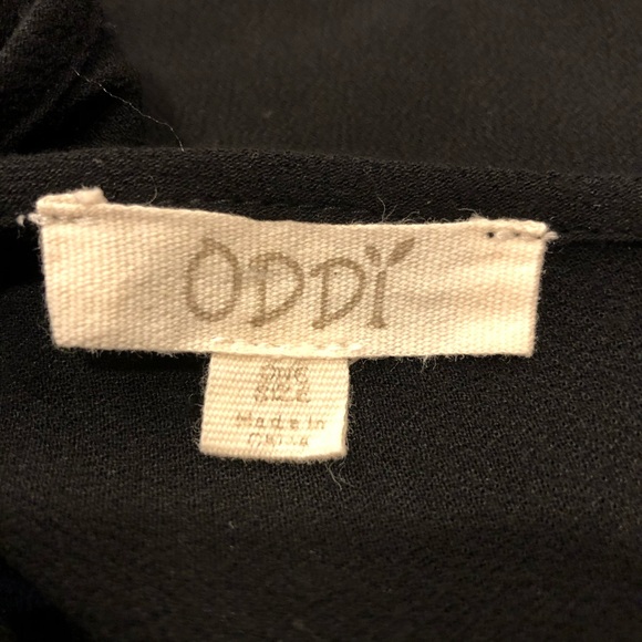 ODDY Black Embroidered Festival Poncho Size Med - Picture 6 of 6